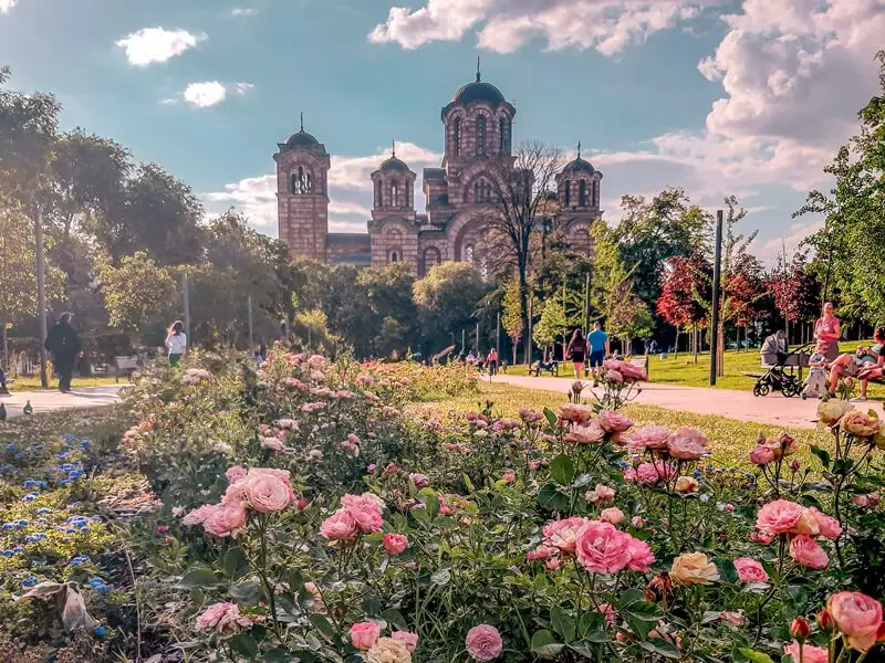 beograd: tasmajdanski park crkva svetog marka