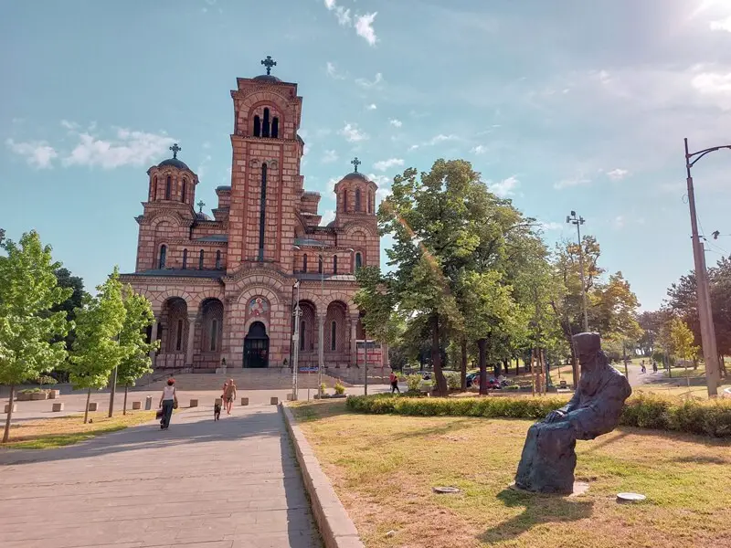 beograd: tasmajdanski park crkva svetog marka