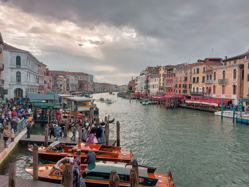 venecija: grand kanal most rialto